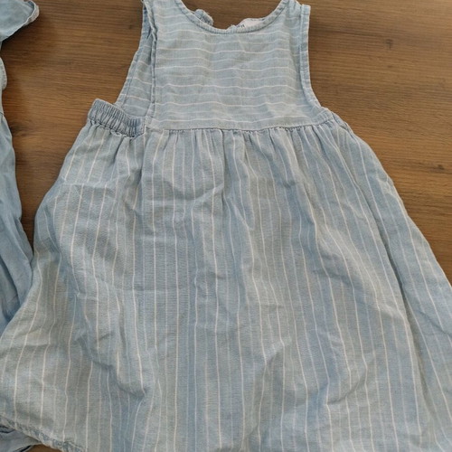 Cotton dresses like new, pack of two, size 104 cm