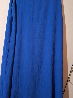 Blue dress used with lining, size L
