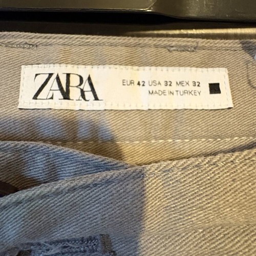 Zara men's pants size 42 like new, gray