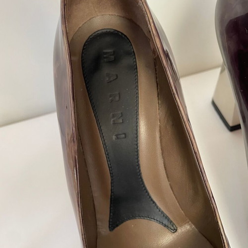 Marni leather heels like new, size 36.5, colorful
