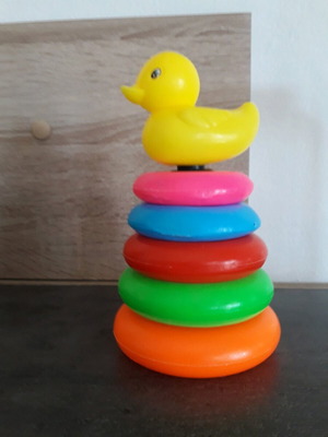 Stacking duck toy used