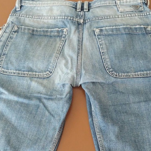 Diesel Krooley Utility men's denim shorts, size W30, light blue