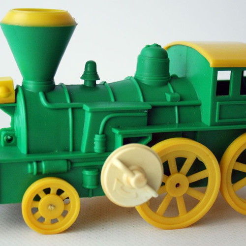 KIBI Vintage 80's Wind-Up Train Steam Locomotive Vasileiadis New