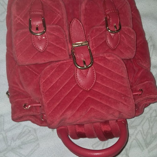 Juicy Couture red backpack with gold details