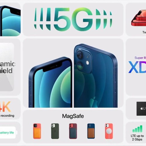 Apple iPhone 12 mini 128GB used, black, 5G with gifts