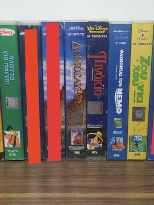 VHS video cassette collection, 15 Disney cartoons and classics