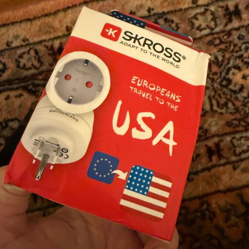 Plug adapter from European to American socket new
