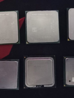 Компютърни компоненти употребявани, процесори AMDx64 & Intel и памети DDR1, DDR2, DDR3