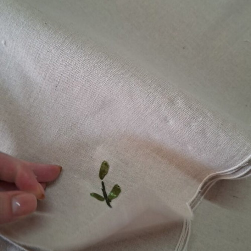 Round tablecloth with rococo embroidery new 180cm with 8 dinner napkins