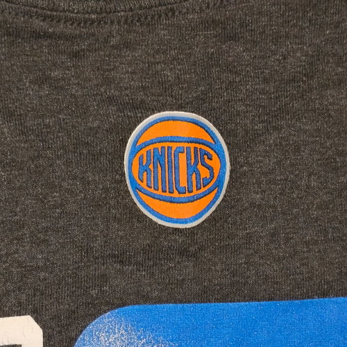 Majestic NBA New York Knicks Porzingis #6 T-Shirt used, men's XL grey