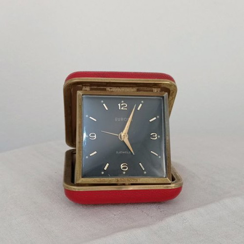 Europa travel clock used, German