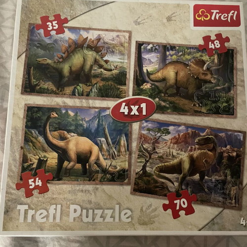 Trefl 4 in 1 Dinosaur Puzzle like new
