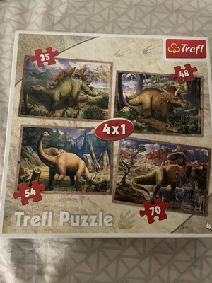 Trefl 4 in 1 Dinosaur Puzzle like new