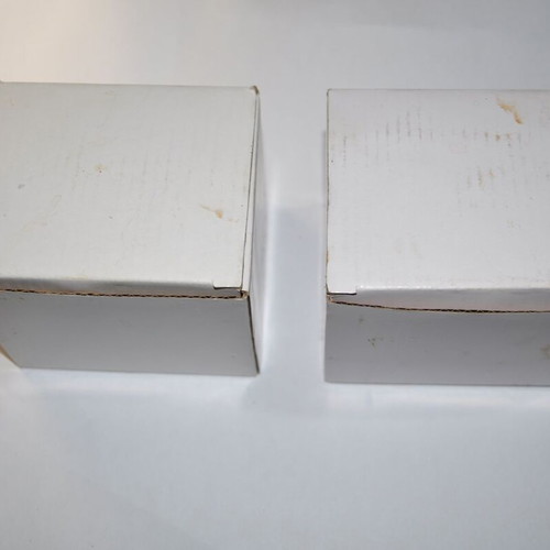 Set of 2 retro metal enamel mugs new, 350 ml