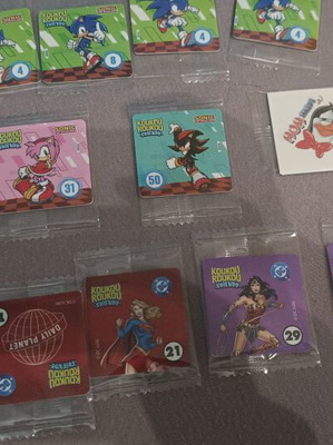 Stickers Super Heroes DC and Sonic new