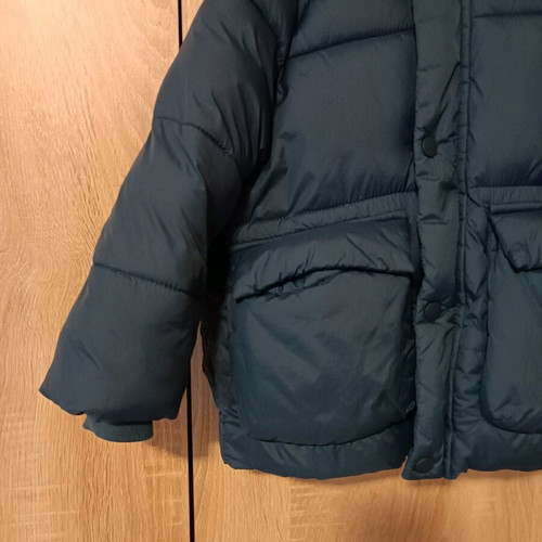 Zara boy's puffer jacket like new, size 2-3 years, petrol blue