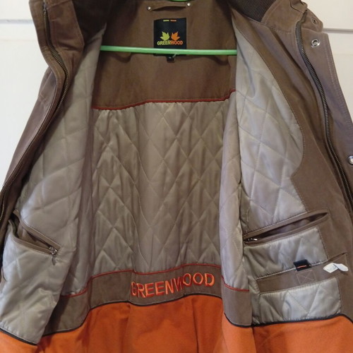Men's jacket size 52 brown like new