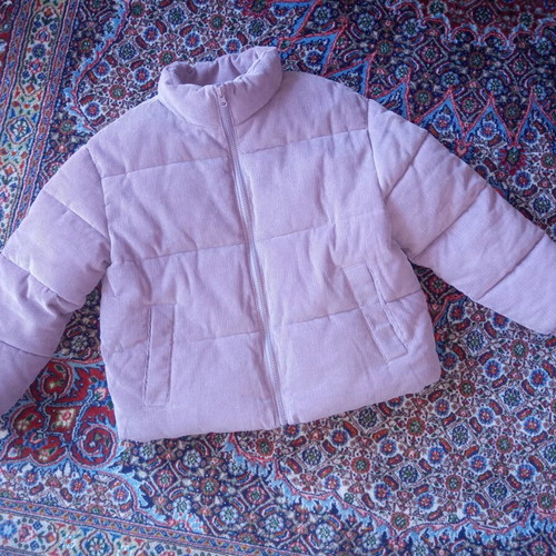 Mango Kids Puffer Jacket for Girls 11 Years Like New Violet Lilac
