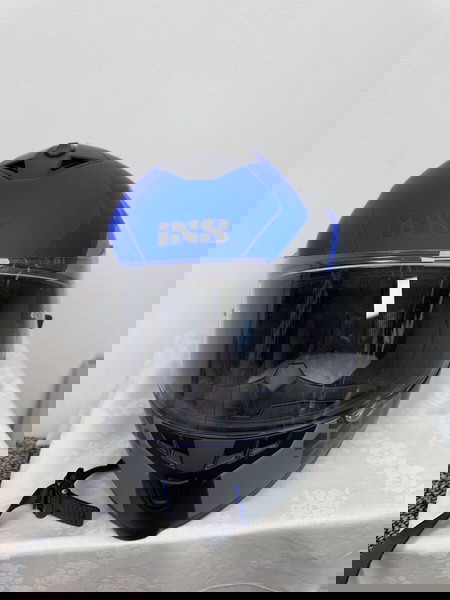 IXS iXS ECER22-05 Full Face Motorcycle Helmet BLUE Matt