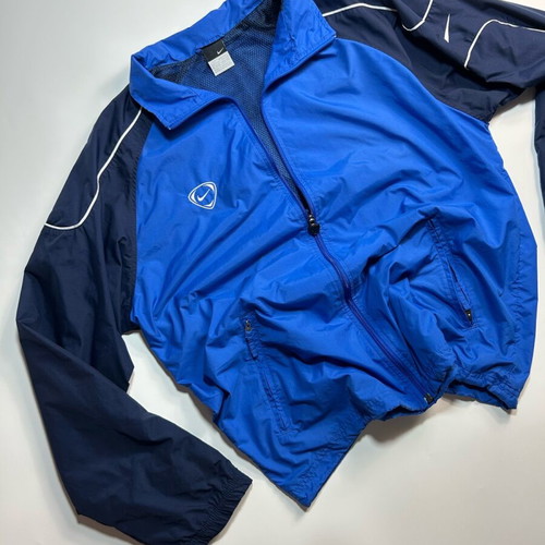 Nike Vintage Jacket Windbreaker Blue Size L