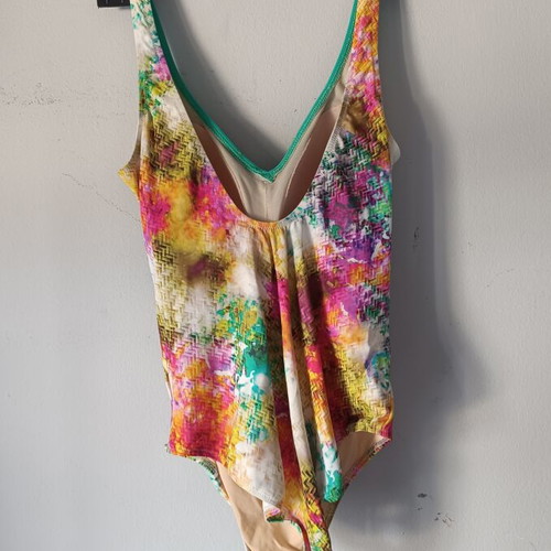 One-piece swimsuit, cup B, size L-XL, multicolor