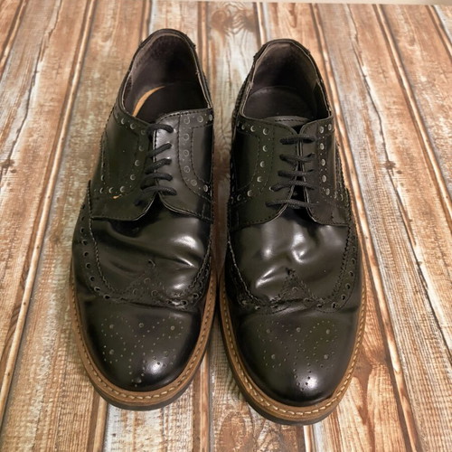 Oxford patent leather shoes, black, size 41
