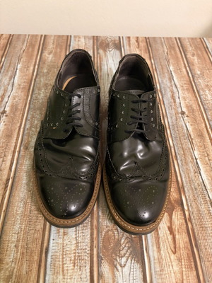 Oxford patent leather shoes, black, size 41