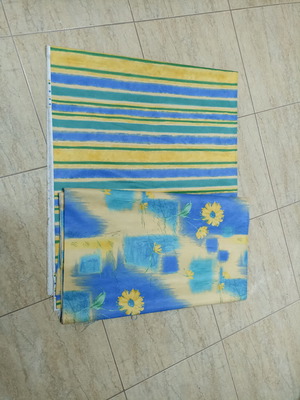 Curtain fabric new, Spanish cotton satin, two pieces