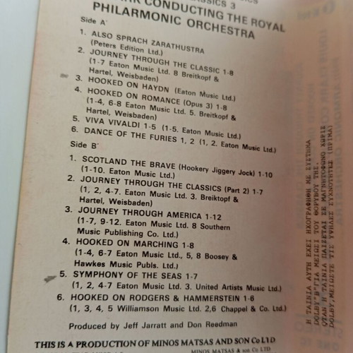 Louis Clark Conducting The Royal Philarmonic Orchestra cassette used, classical