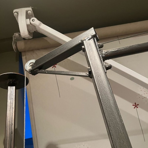 Training rack with barbell and pulley system