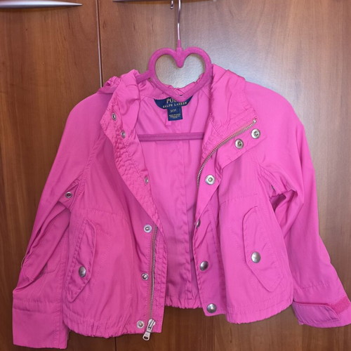 Polo Ralph Lauren girls' windbreaker jacket size 3T like new pink