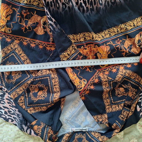 Jennyfer shirt bodysuit medium black with gold and leopard print like new