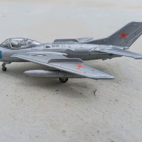 Plastic Mig-19 airplane used with pilot figure