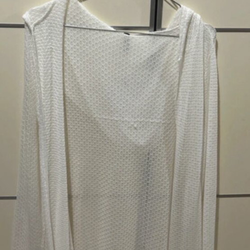 White cardigan long new thin knit Colloseum
