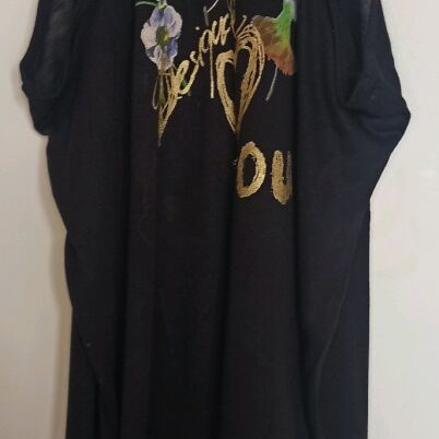 Desigual sleeveless blouse Large like new with colorful details and embroidery