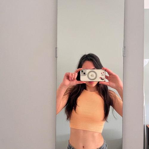 Summer top H&M orange like new, size XS