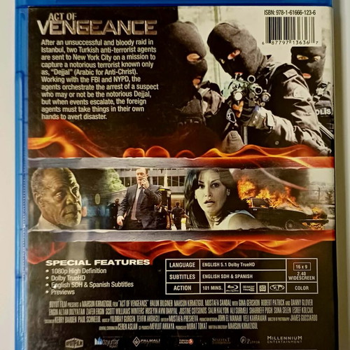 Act Of Vengeance Blu-Ray movie used with English subtitles