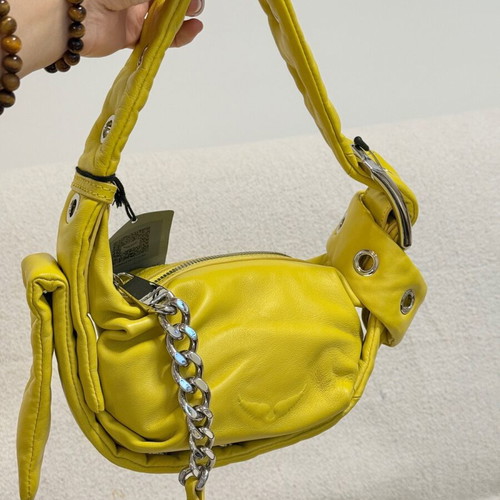 Zadig Voltaire Cecilia XS shoulder bag yellow new leather