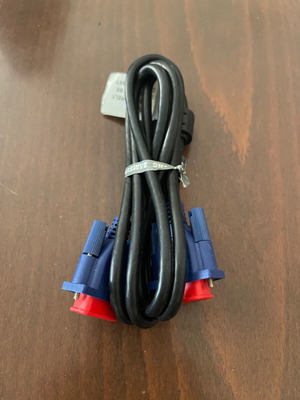 Samsung VGA cable 1.5 meters new, black with blue connectors