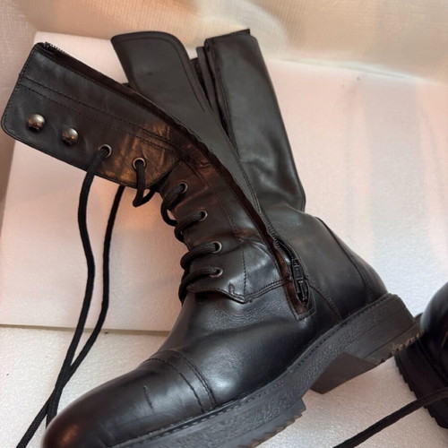 A.L.E. leather boots No 39 used, black