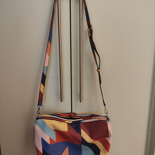 Parfois crossbody bag, colorful geometric pattern