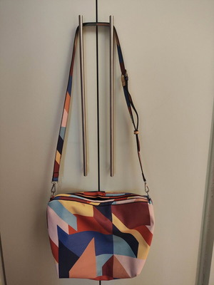 Parfois crossbody bag, colorful geometric pattern