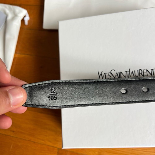 YSL belt new, black with gold details, size 100