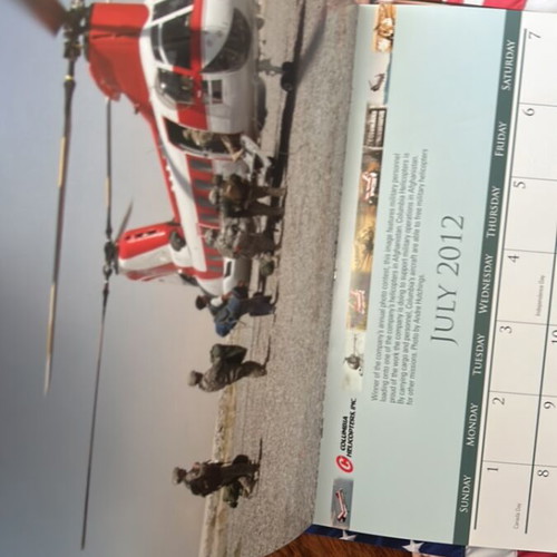 Vintage aviation calendars new, pack of 5
