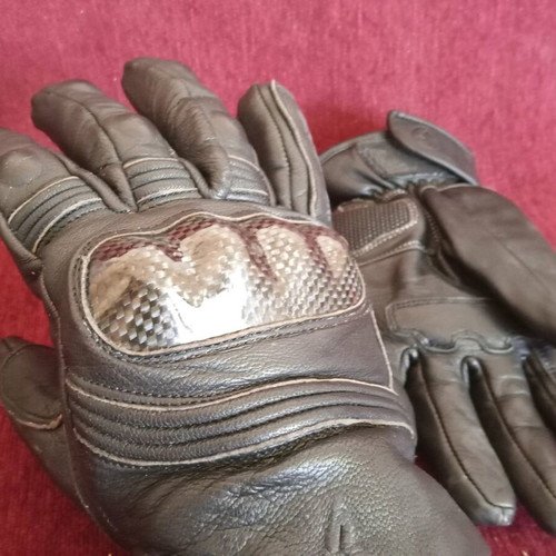 Nordcode X-Race winter motorcycle gloves used, leather, waterproof, large