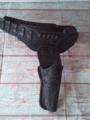 Vintage Ideal DBGM Colt Cowboy gun holster belt like new