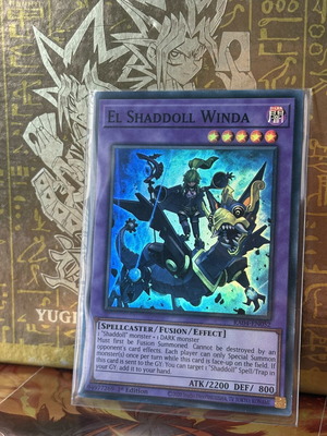 Yugioh El Shaddoll Winda Fusion Monster card