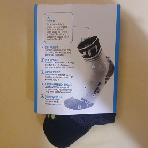 UYN Socks new, size 42-44, black, Zerocuff technology
