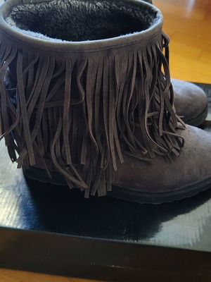 Bozikis ankle boots like new, gray, size 37