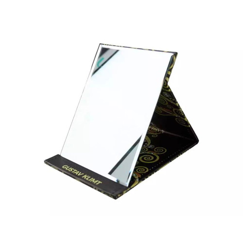 Bijou mirror with Kiss artwork by Gustav Klimt new, leatherette